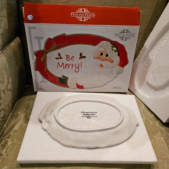 NWT:  Fitz & Floyd Vintage Christmas Tray - Picture 3 of 7